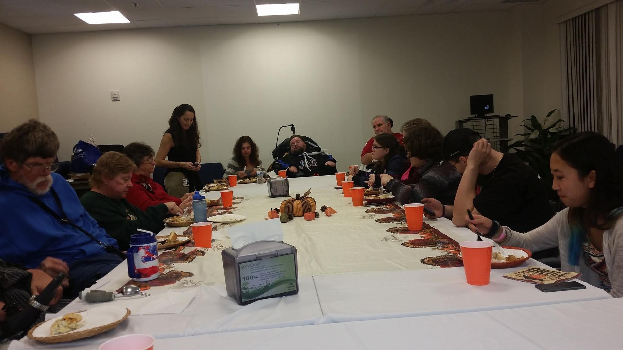 Community Thanksgiving dinner gathering