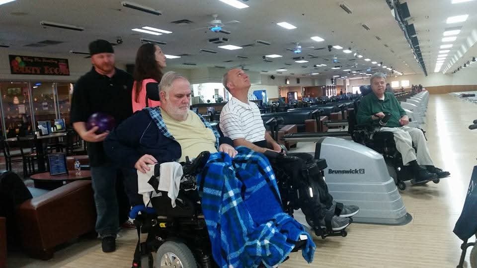 Adaptive bowling night at King Pin