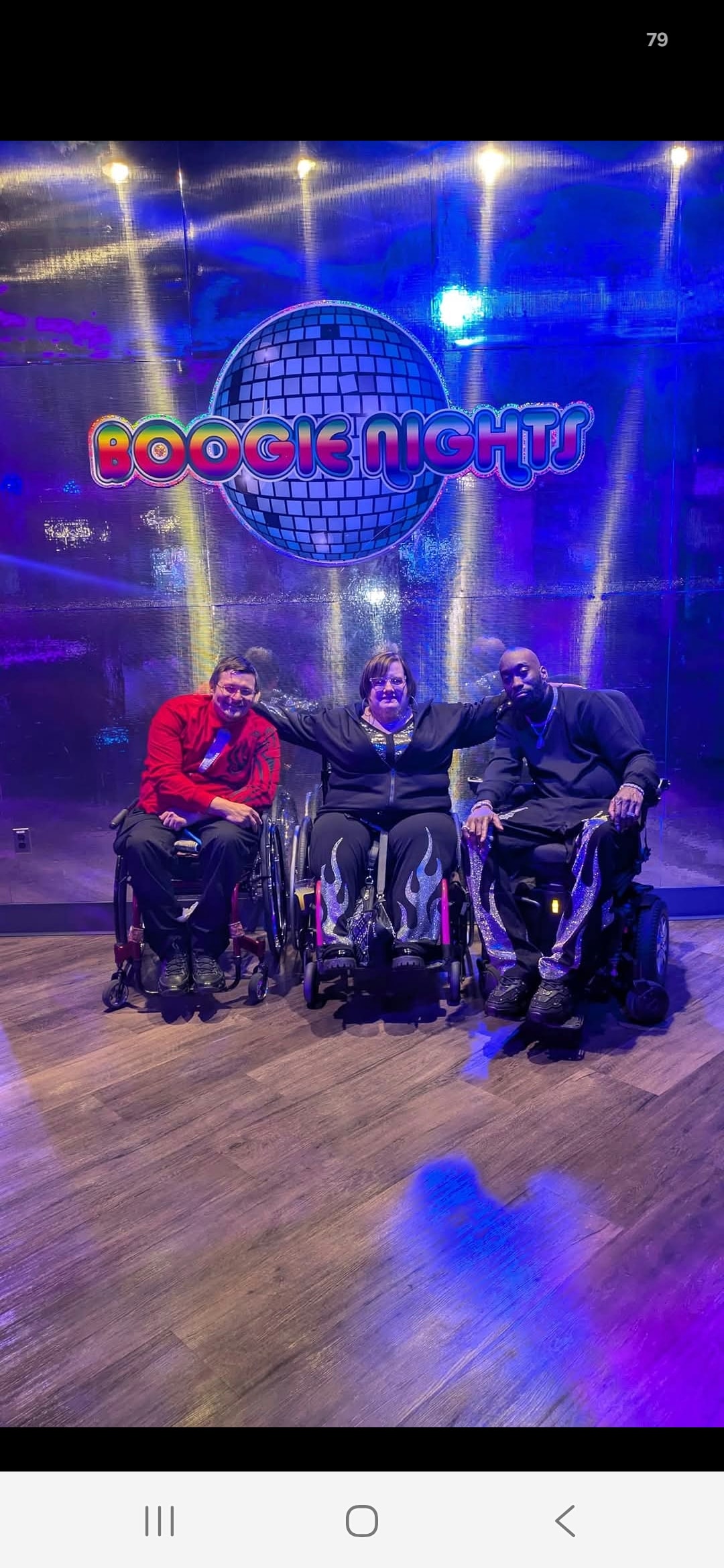 Boogie Nights — members at disco-themed event