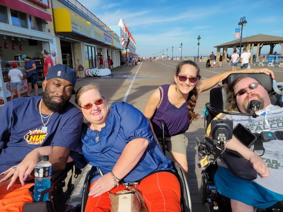 Community members at the boardwalk — South Jersey